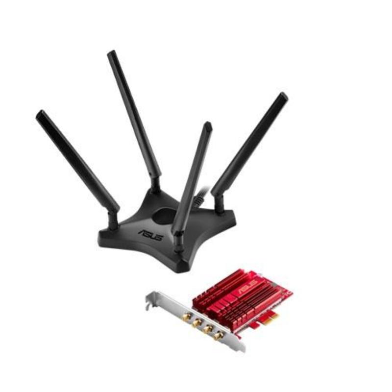 Asus pce-ac88 adattatore di rete wireless dual-band 2.100mbps antenna esterna interfaccia pci-express