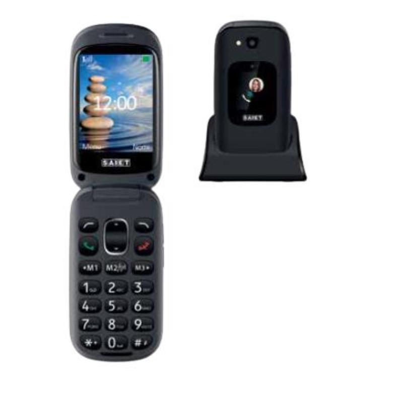 Saiet prime 2.8 clamshell bluetooth doppio display tasto sos italia black