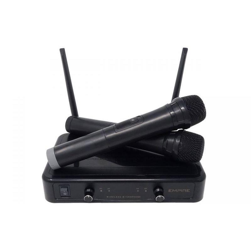 Empire serie w-601 radiomicrofoni con ricevitore wireless uhf 30mt nero