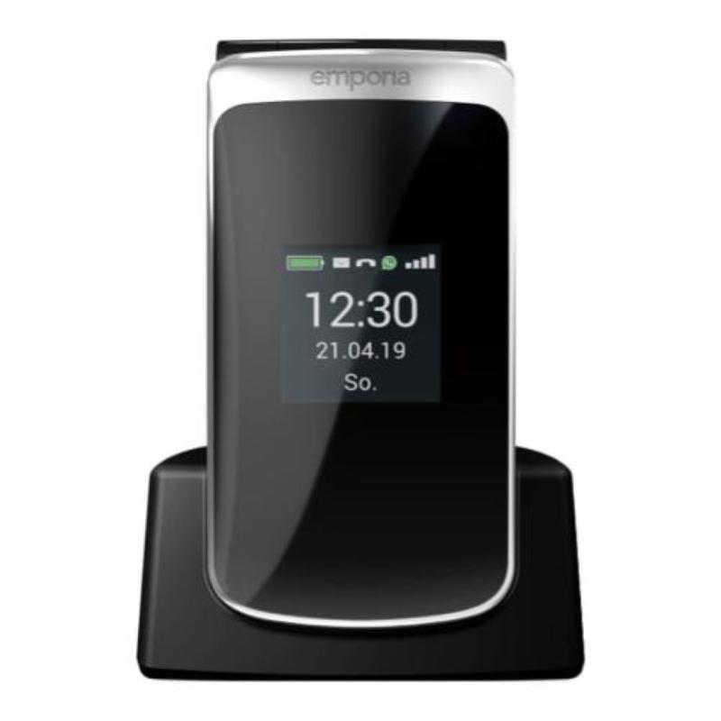 Emporia touch smart 3.2 easy phone clamshell tasto d`emergenza 4g tim black