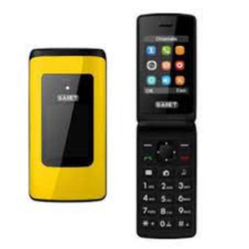 Saiet like st-mc20 dual sim 2.4 clamshell radio fm italia yellow