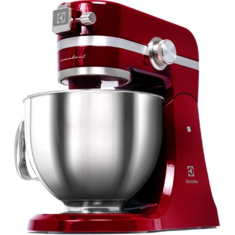Electrolux ekm4000 impastatore 1.000 w bowl 4.8lt ciotola 2.9lt gancio + frusta a filo + scudo colore rosso garanzia italia