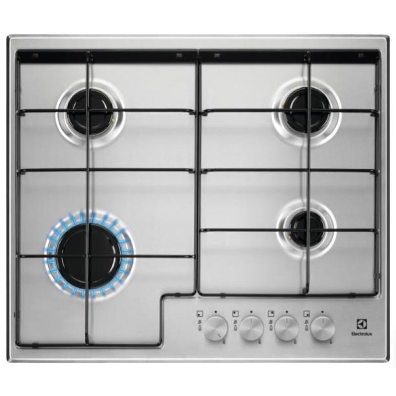 Electrolux egs6424x piano cottura a gas 4 fuochi piano in acciaio inox