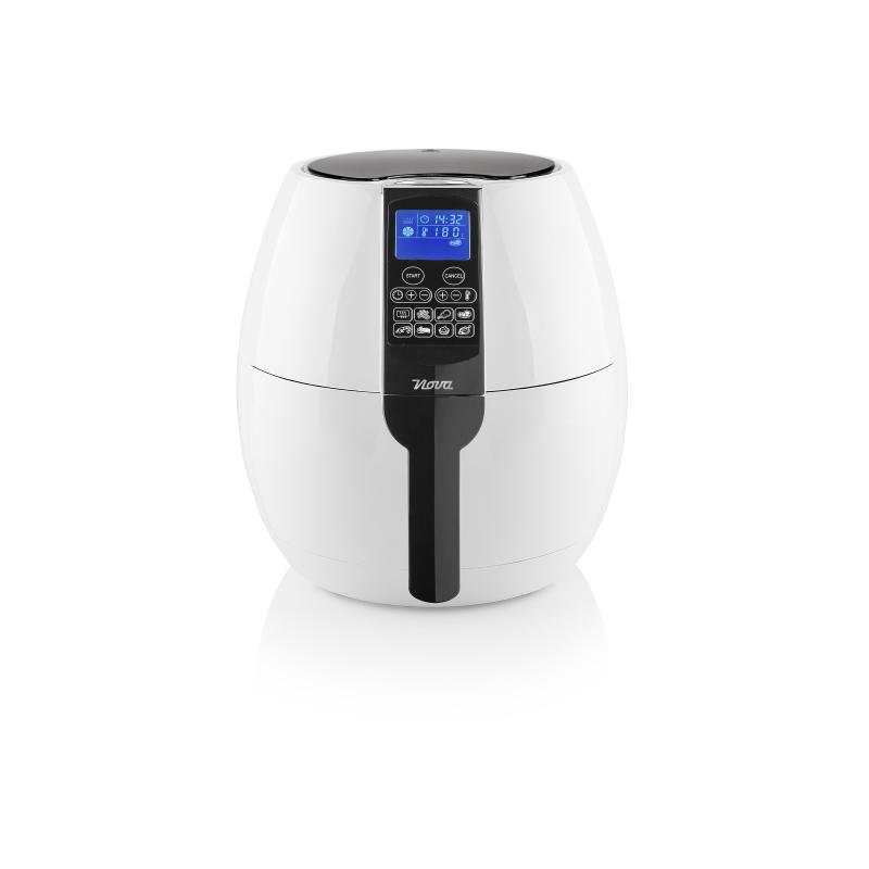 Nova xl 180150 friggitrice ad aria digitale 3.2lt 1500w 8 programmi bianco