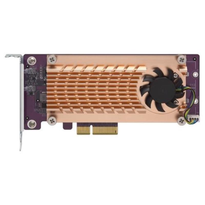Qnap dual m.2 22110/2280 pcie ssd expansion card (pcie gen2 x4)