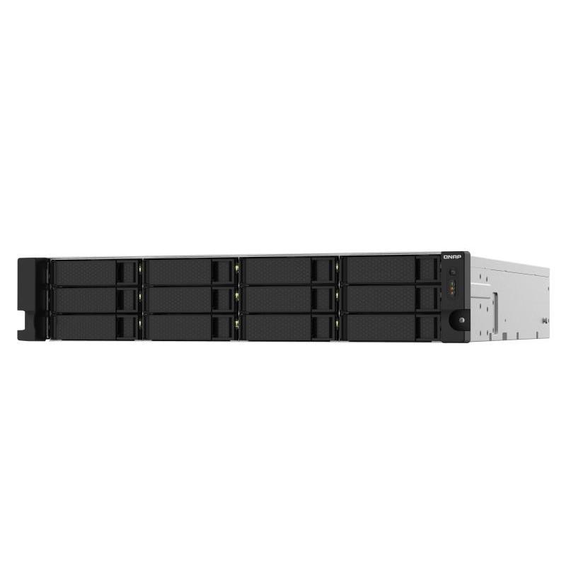 Qnap ts-1232pxu-rp-4g nas chassis rack 2u annapurna labs al324 1.7ghz ram 4gb-12 bay hdd/ssd 2.5/3.5-2xsfp+ 2xrj-45-s.o. qnap turbo system black