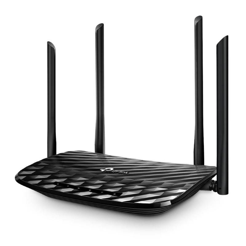 Tp-link router archer a6 ac1200 wireless gigabit ethernet dual-band 2.4 ghz/5 ghz nero