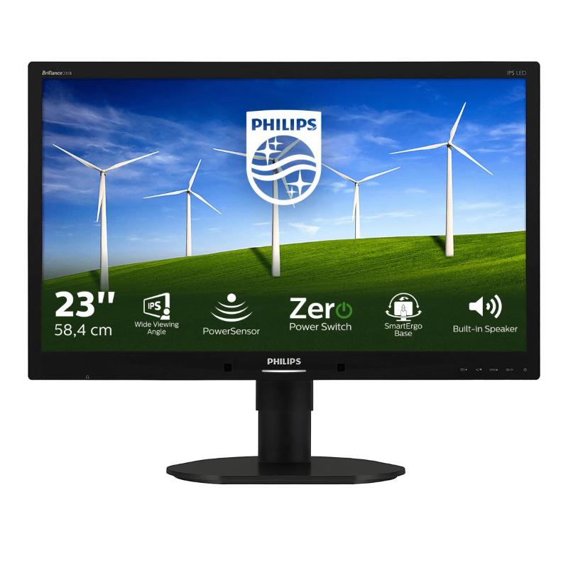 Philips 231b4qpycb 23 led ips contrasto 1.000: formato16:9 nero garanzia ufficiale italia