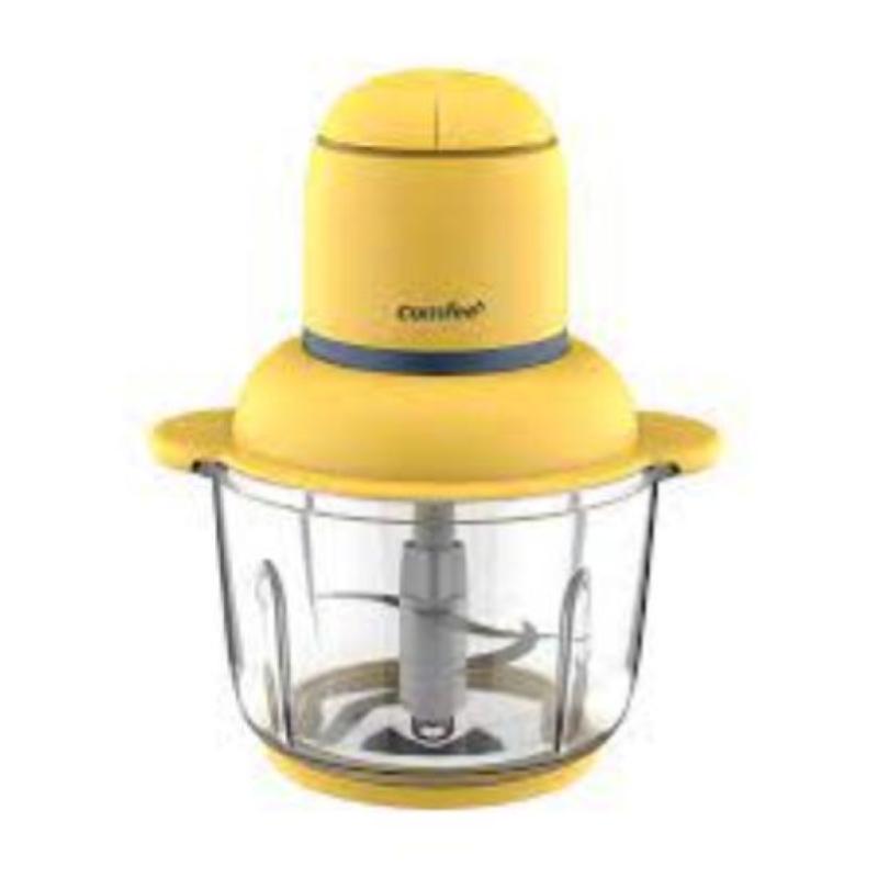 Comfee mj-lz30w223 tritatutto 300 w 4 lame in acciaio inox 2 velocitÀ e contenitore 2 lt in plastica yellow
