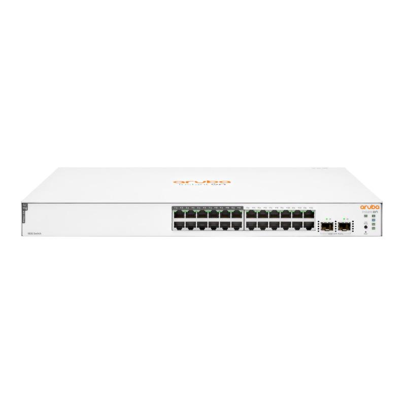 Hp enterprise aruba instant on 1830 24g 12p class4 poe 2sfp 195w gestito l2 gigabit ethernet 10-100-1000 supporto power over ethernet 1u