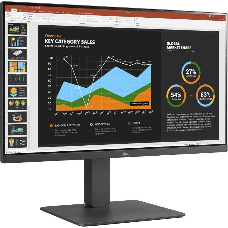 Lg 24br650b-c monitor professionale ips 24`` full hd usb-c speaker integrati