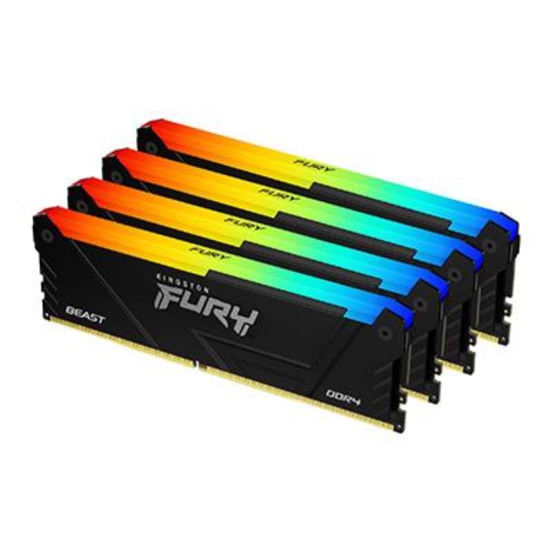 128gb ddr4-3600mt/s cl18 dimm (kit of 4) fury beast rgb