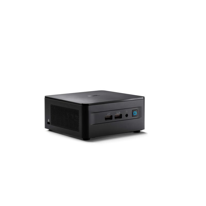 Asus nuc 12 pro rnuc12wshi300002i mini pc barebone i3-1220p 4.4ghz 2 slot ram so-dimm 3.200mhz bay hdd 2.5/m.2 wi-fi 6e black (90ab2wsh-mr4120)