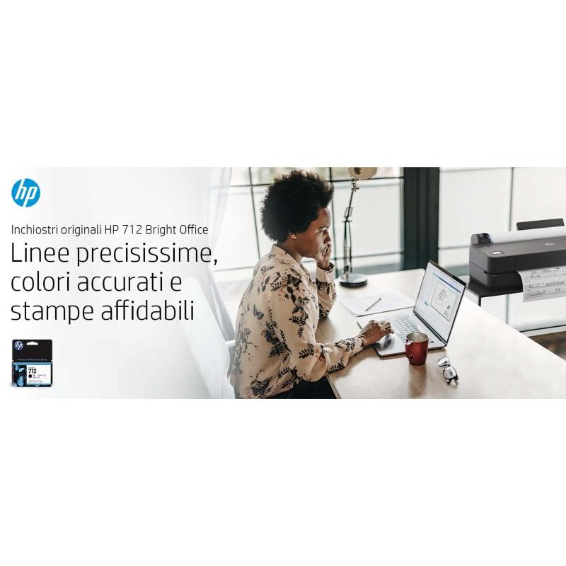 Hp 3ed69a 712 ink giallo cartdridge