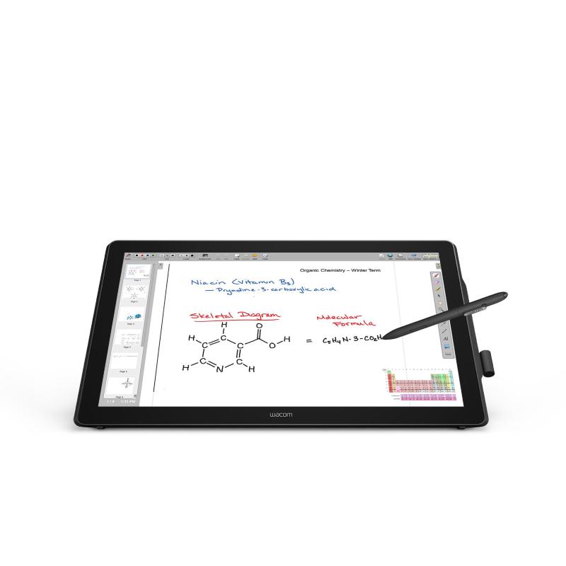 Wacom cintiq monitor lcd 23.8 interattivo multi toch 2.540 lpi + pennino 2048 livelli di pressione nero