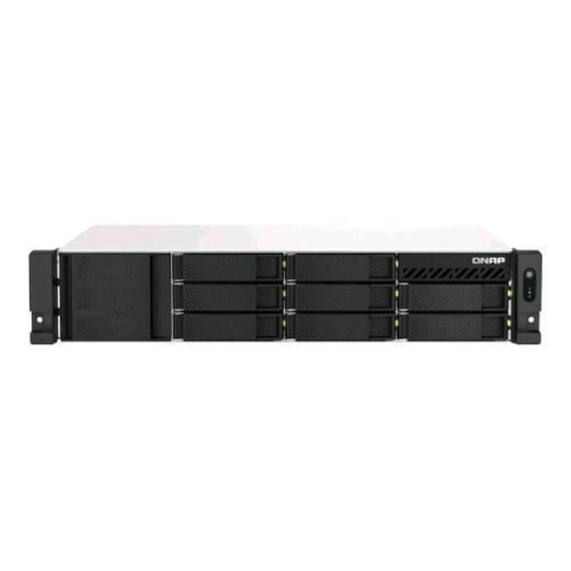 Qnap ts-864eu-rp-8g server nas 8 allogiamenti ram 8gb 2.5 gigabit ethernet montabile in rack