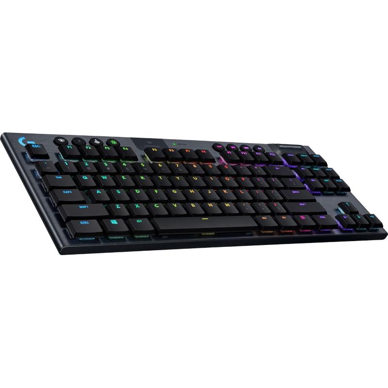 Logitech g915 tkl lightspeed clicky kabellose mechanische rgb gaming tastatur