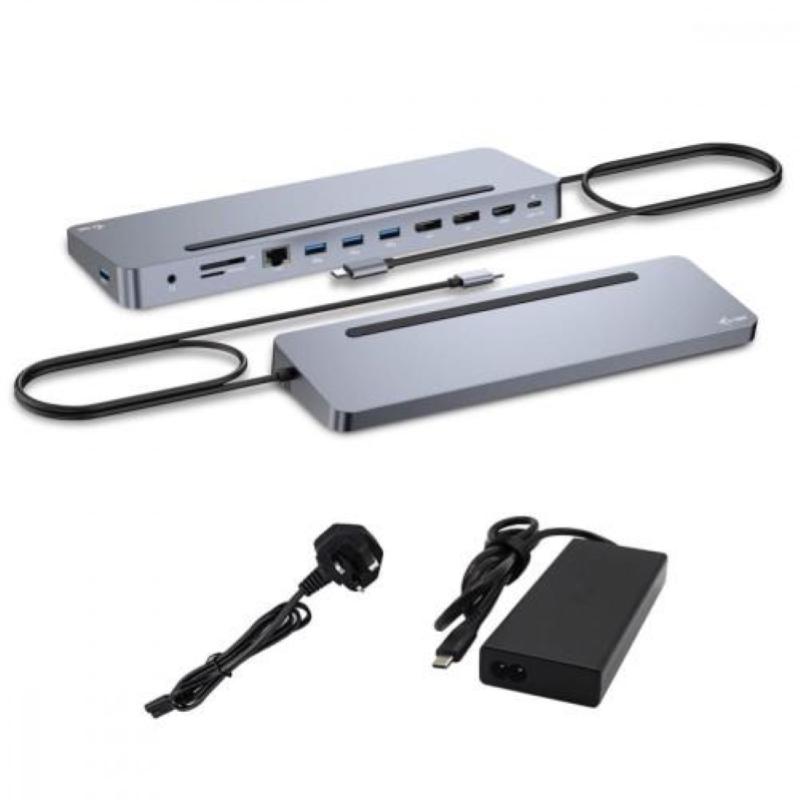 I-tec docking station usb-c metal ergono displ con power delivery 100w+ i-tec universal charge 100w
