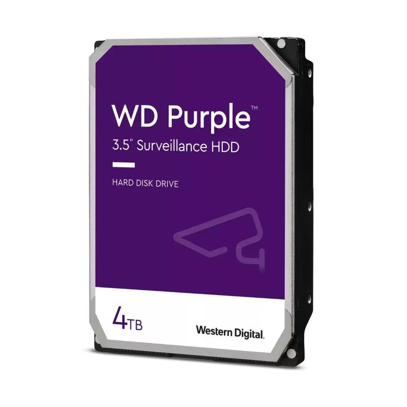 Hard disk sata3 3.5 4000gb(4tb) wd43purz wd 256mb cache 5400rpm purple videosorveglianza 24x7