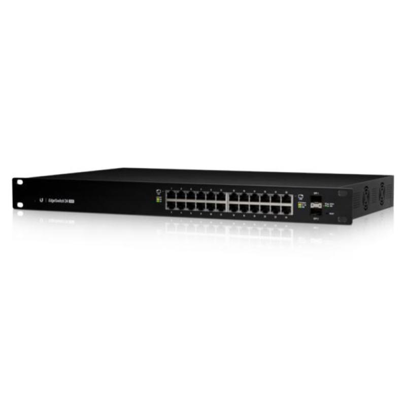 Switch 24p lan gigabit ubiquiti edgeswitch es-24-250w poe+ - 2x sfp- managed- 250w