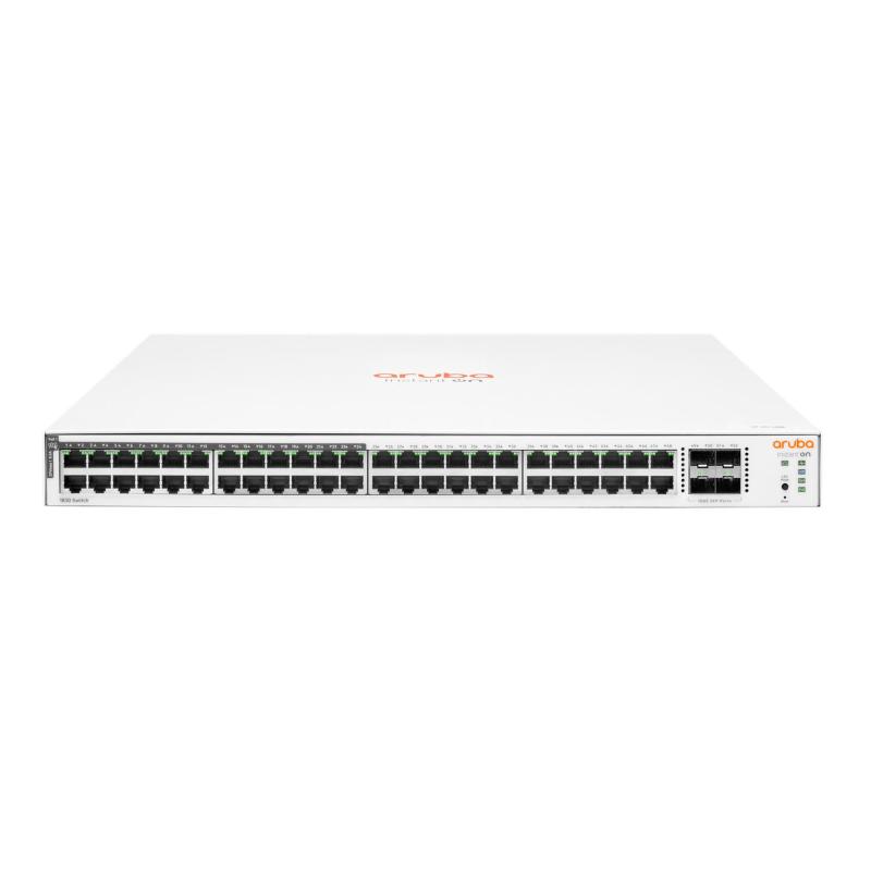 Switch aruba istant on jl815a 1830-48g managed poe+ (370w) 24x10/100/1000 + 24x 10/100/1000 poe + 4xsfp 1gbe lifetime fino:07/05