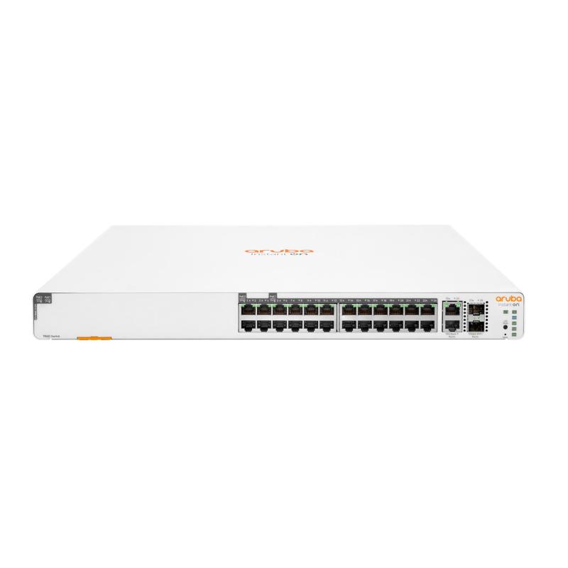 Switch jl807a aruba instant on 1960 24 x 10/100/1000 (poe 370w) + 2 x 10gb baset + 2 x 10gb sfp+ lifetime warranty fino:07/05