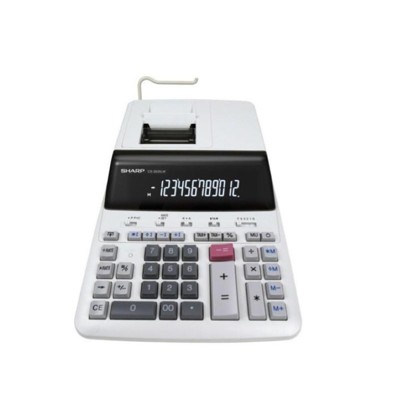 Calcolatrice sh-cs2635lw con stampa