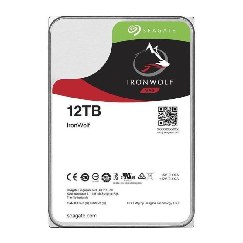 Hard disk sata3 3.5 x nas 12000gb(12tb) seagate ironwolf st12000vn0008 7200rpm cache 256mb per nas da 1 a 8 unita