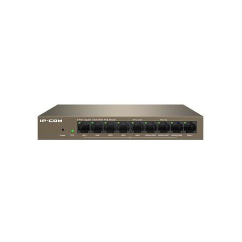 Ip-com 9 port cloud managed poe router / ap controller max 4 wan