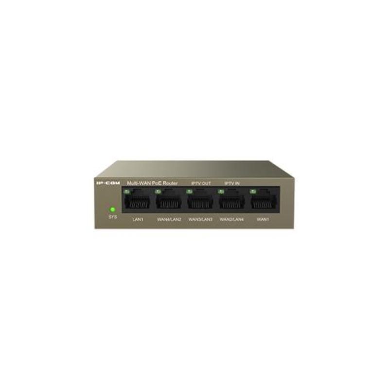 Ip-com 5 port cloud managed poe router / ap controller max 4 wan