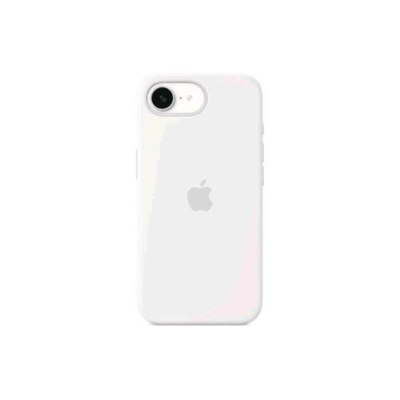 Apple iphone 16e silicon case cover in silicone bianco
