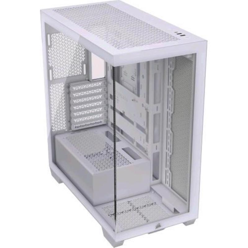 3500x tempered glass mid-tower wh