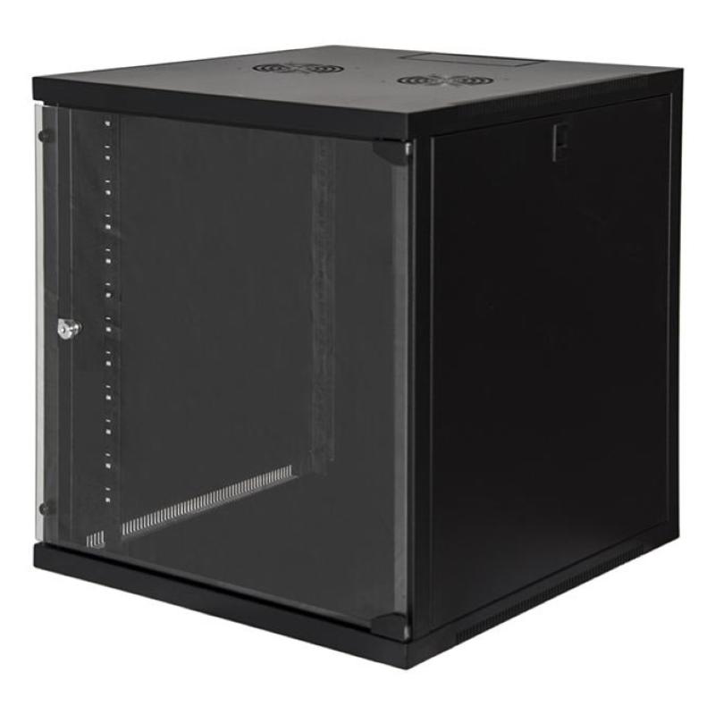 Link armadio rack 19 12 unita da muro (a)620x (l)540 x profondita 600 mm. colore nero