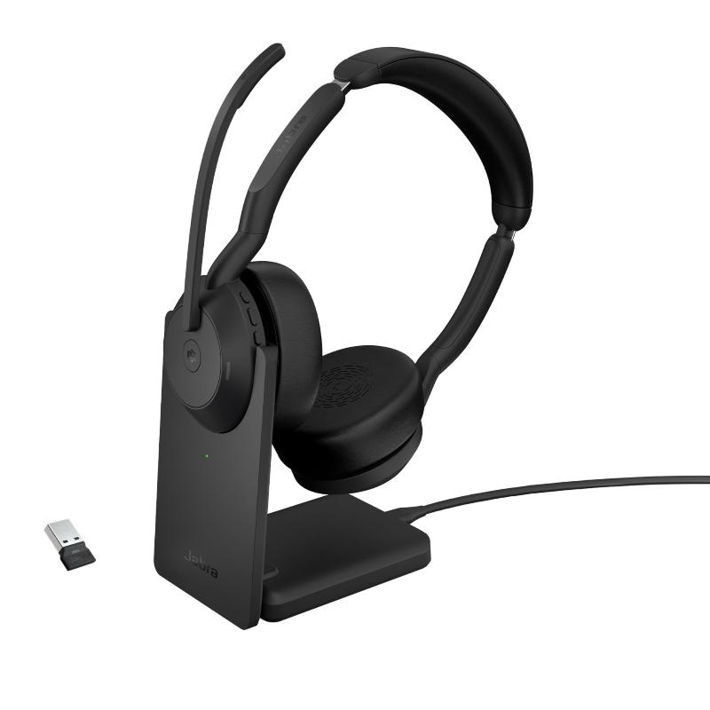 Jabra 25599-999-989 cuffia e auricolare con cavo e senza cavo a padiglione ufficio bluetooth base di ricarica nero