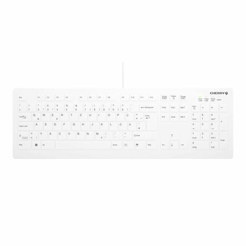 Cherry ak-c8112 tastiera usb qwertz tedesco bianco