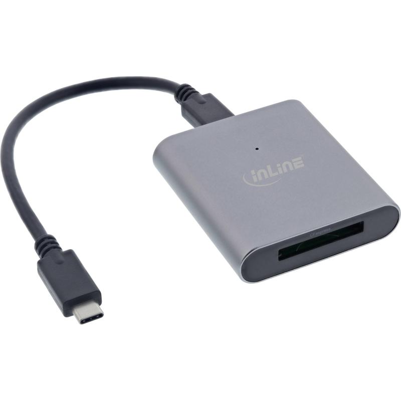 Inline cardreader usb 3.2 gen.2 usb-c o usb-a, per schede cfexpress tipo b
