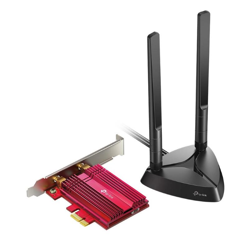 Tp-link scheda ax3000 wifi 6 pci-e 2402mbps at 5ghz +574mbs at 2.4ghz ant inclu