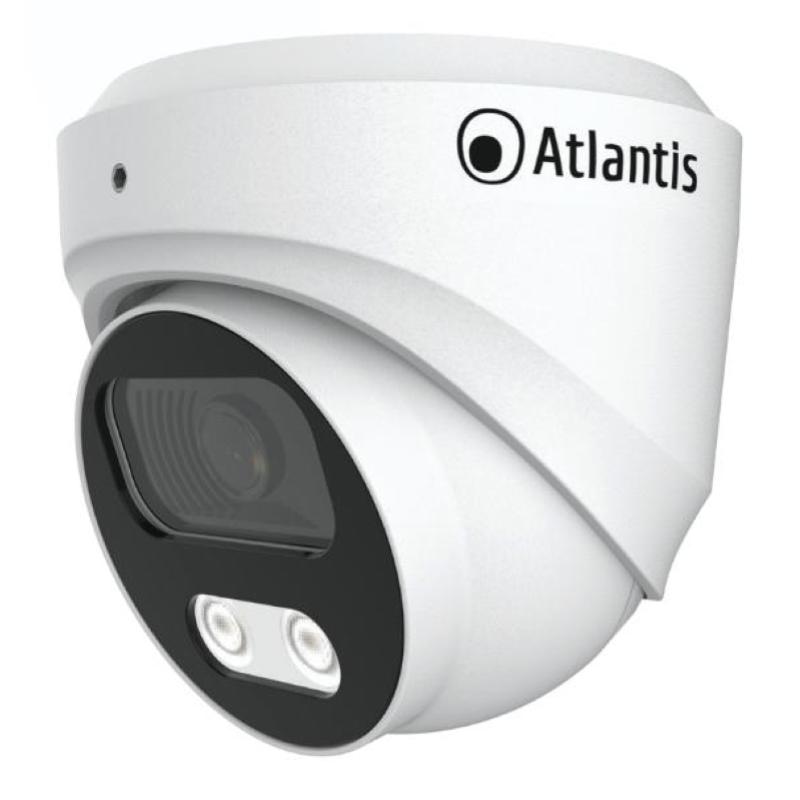 Atlantis land videocamera ip atlantis a11-u827s-dp ultraplex poe dome bianca-8mp-supp.poe a/b sens.ott.1/2.8cmos-ottica fiss 2.8mm ip67
