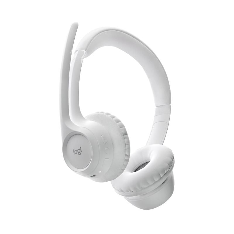 Logitech zone 300 cuffie con microfono bluetooth/usb-c off-white