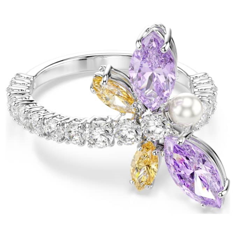 Swarovski 5737370 anello swarovski - anello motif mul/rhs 58 nuovo in scatola originale