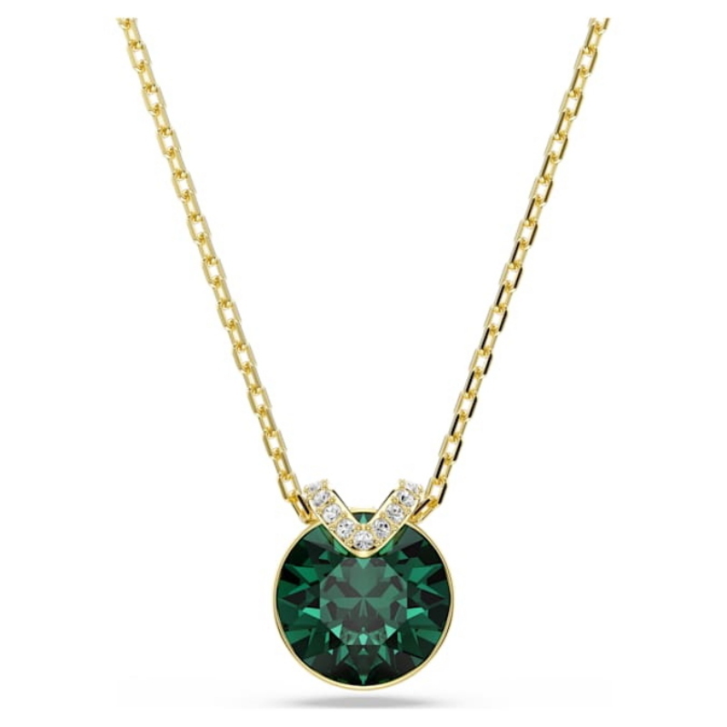 Swarovski 5735387 collana / set swarovski - pend emer/gos nuovo in scatola originale