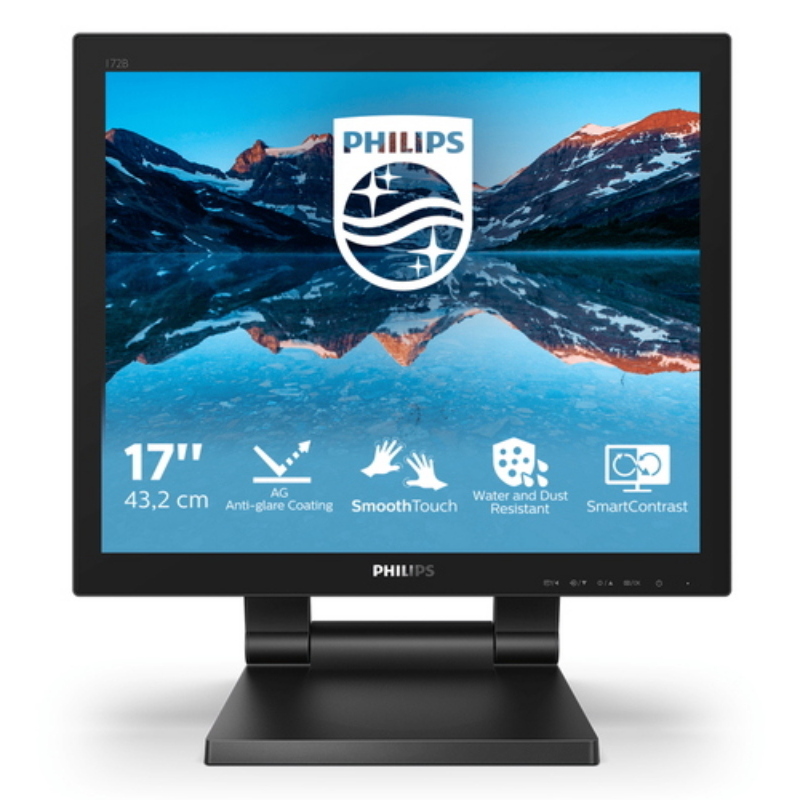 Philips monitor touch 17 led tn 5:4 1280x1024 1ms 250 cdm, ip65, vga/dvi/dp/hdmi, multimediale