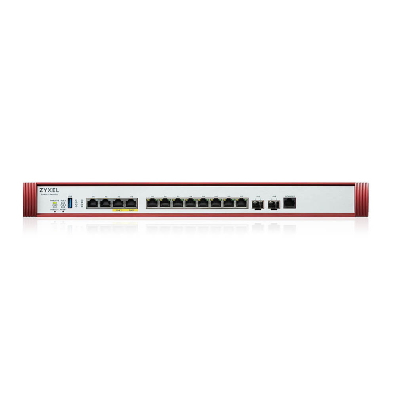 Firewall zyxel usgflex security gateway 700h vpn:1000 ipsec/l2tp, 500 ssl wan, 8x1 2x2.5 2x10mpoe 2xsfp+ fino a 1000 utenti