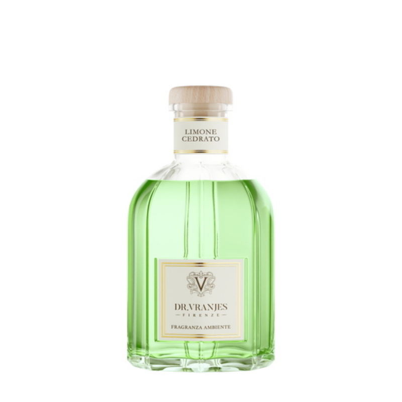 Frv0077mnneeu dr. vranjes limone cedrato 500 ml fragranza ambiente - prodotto originale sigillato bastoncini inclusi