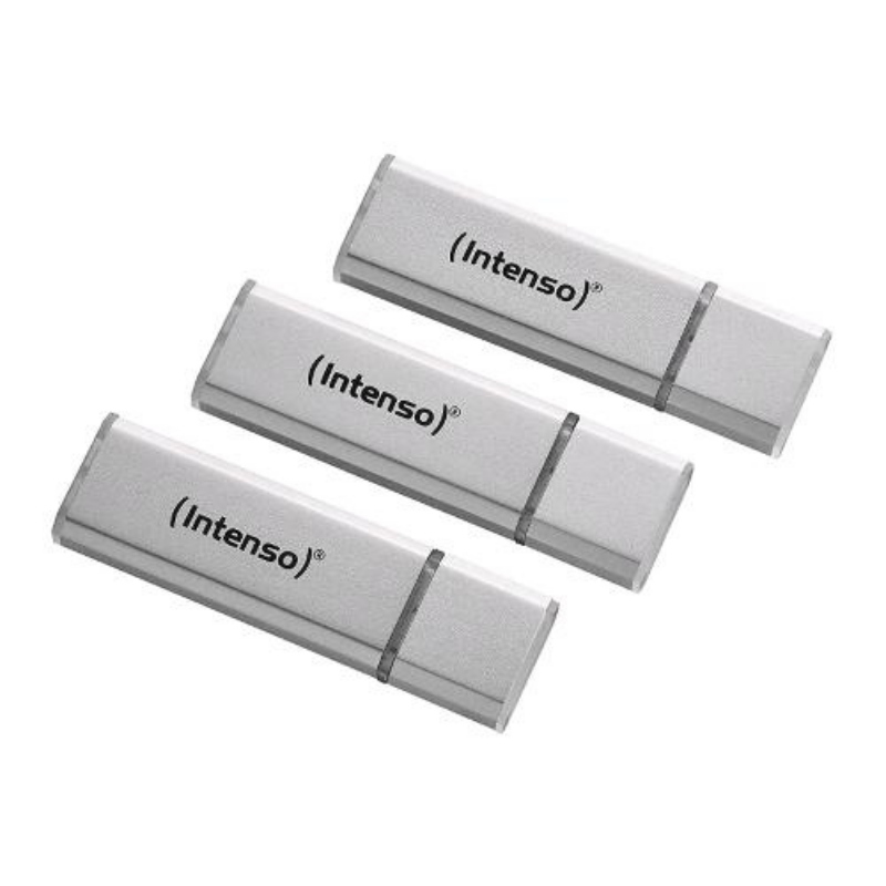 Intenso chiavetta usb 3x32gb usb 2.0 silver