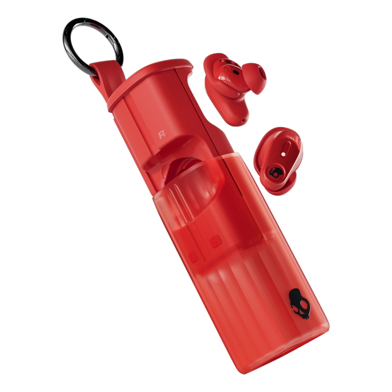 Skullcandy method 360 anc true wireless drahtlose kopfhörer, rot bluetooth in-ear, sound by bose