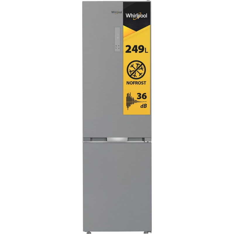 Whirlpool frigo combinato 355ltc tot.nofrost 60cm inox whk 26403 xp6e1