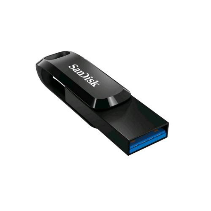 Sandisk ultra dual drive go chiavetta usb 2 in 1 tipo c/tipo a 3.0 128 gb nero