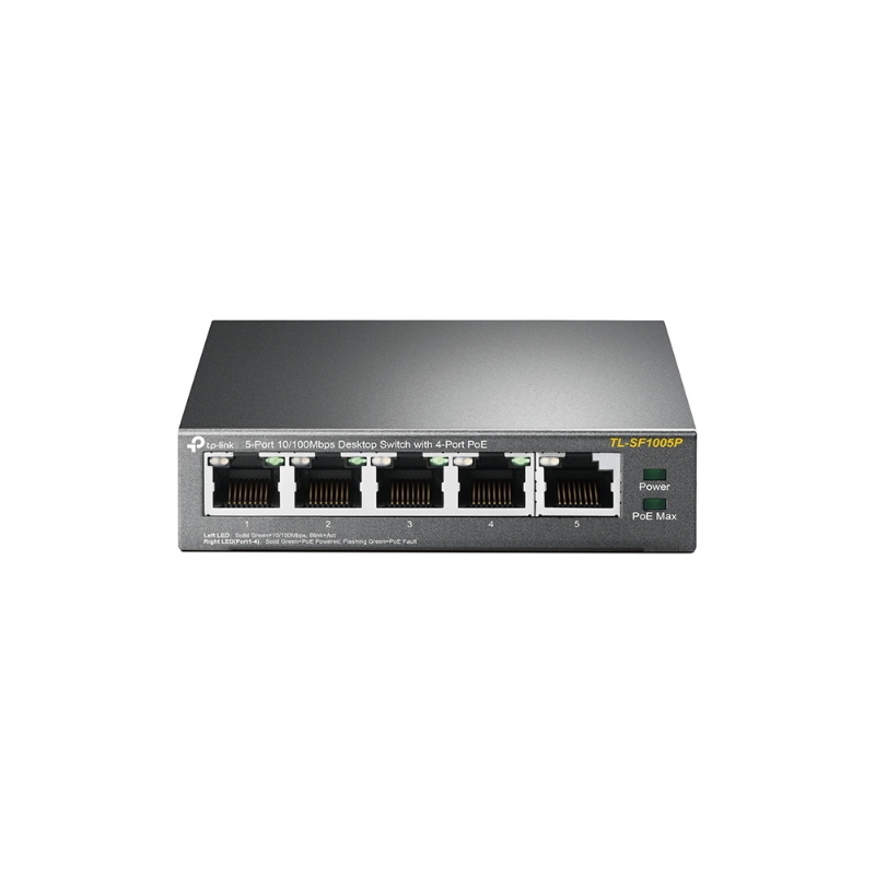 Switch tp-link tl-sf1005p 5p lan 10/100m di cui 4 poe (fino a 58w)