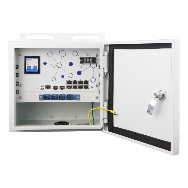 Level one switch 10p gigabit l2 managed 8p poe 2sfp ip55 outdoor 185w